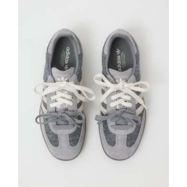 adidas Originals x Molly-Mae Samba Slate sneakers in gray with double laces