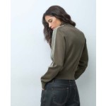 adidas Originals Firebird knitted track top in khaki
