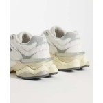 New Balance 9060 sneakers in white with gray metallic detail