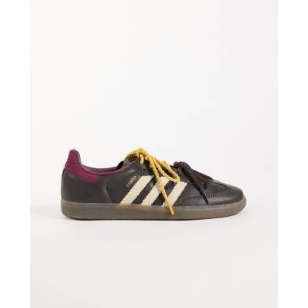adidas Originals Samba OG double lace sneakers in brown