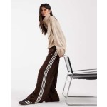 adidas Originals Firebird polka dot track pants in brown