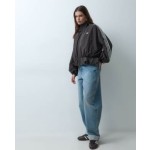 adidas Originals Blousy Oversized Firebird track top in night brown