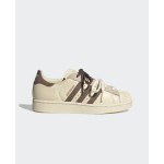 adidas Originals x Molly-Mae Superstar Latte sneakers in cream and brown with double lace