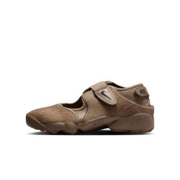 Nike Air Rift pony hair sneakers in brown
