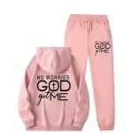 Versatile 2-Piece Outfit Crafted For Daily Convenience, Boasts A Comfortable Silhouette That Fits Seamlessly Into Your Routine, Suitable For Mild To Cool Weather, Great For Lazy We