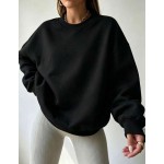 Local
Women's Solid Color Long Sleeve Simple Casual Sweatshirt,Winter Clothes For Women Thermal, Long Sleeve Tops Women Baggy, Vacation Outfits Women Winter