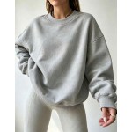 Local
Women's Solid Color Long Sleeve Simple Casual Sweatshirt,Winter Clothes For Women Thermal, Long Sleeve Tops Women Baggy, Vacation Outfits Women Winter