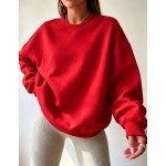 Local
Women's Solid Color Long Sleeve Simple Casual Sweatshirt,Winter Clothes For Women Thermal, Long Sleeve Tops Women Baggy, Vacation Outfits Women Winter
