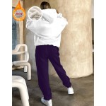 Fleece-Lined Two Piece Matching Set,Oversized Hoodie & Wide-Leg Pants/Two Piece Set Women/Sportswear Sets/Sweatshirt Sets/Essential Hoodies