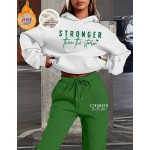 Fleece-Lined Two Piece Matching Set,Oversized Hoodie & Wide-Leg Pants/Two Piece Set Women/Sportswear Sets/Sweatshirt Sets/Essential Hoodies