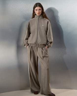 adidas Originals x ASOS tailored track pants in beige heather